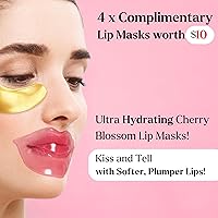 Vista 3 de Parches debajo de los ojos para ojos hinchados (40 juegos) con máscaras de labios adicionales - Parches debajo de los ojos para ojeras e hinchazón