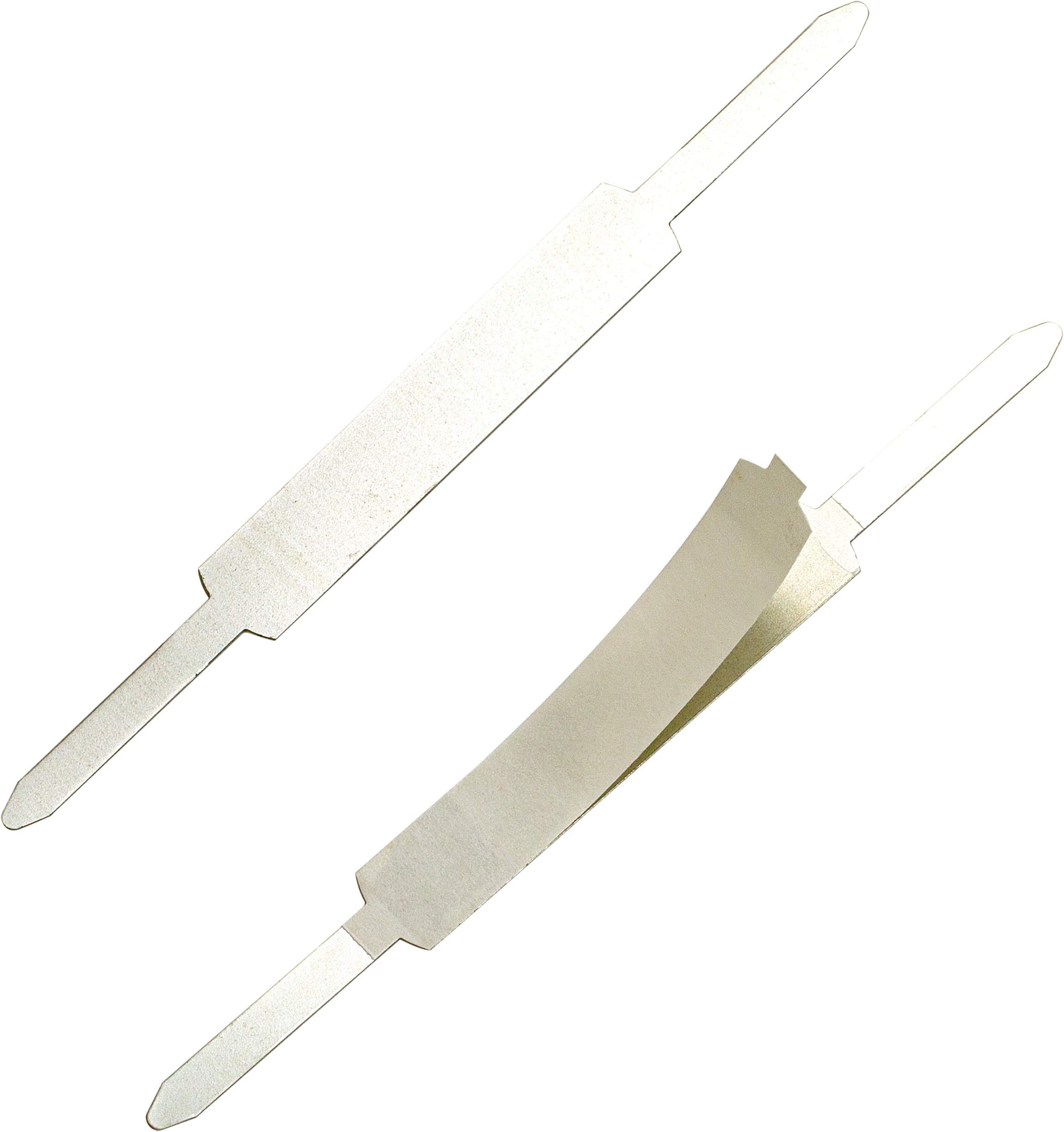 Officemate Self Adhesive Prong Paper Fasteners, Matte Steel Finish, 1 inch Capacity, 2.75 inch Base, Box of 100 (99857)