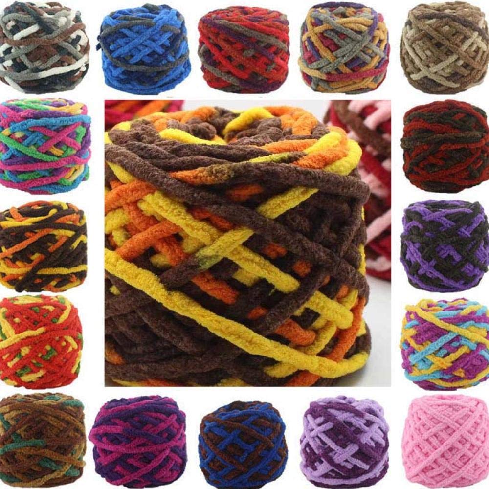 Tejer Ovillos Punto 10 X 100 G De Madejas De Algodón Artesanía Colorido Punto Grueso Grueso Bricolaje Grueso Grueso Crochet Terciopelo Chenilla Hilado De Colores Lana-19_10Pcs