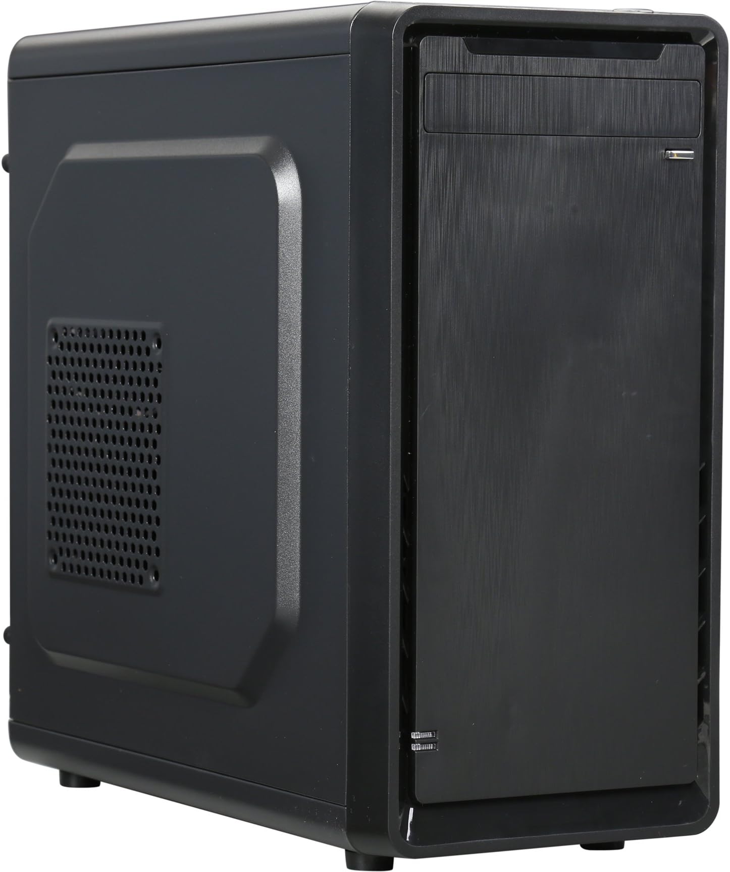 ROSEWILL Micro ATX Mini Tower Computer Case, Steel and plastic computer case with 1x 80mm rear fan, Top I/O ports: 1x USB3.0, 2x USB 2.0 and Audio In/Out ports (SRM-01)