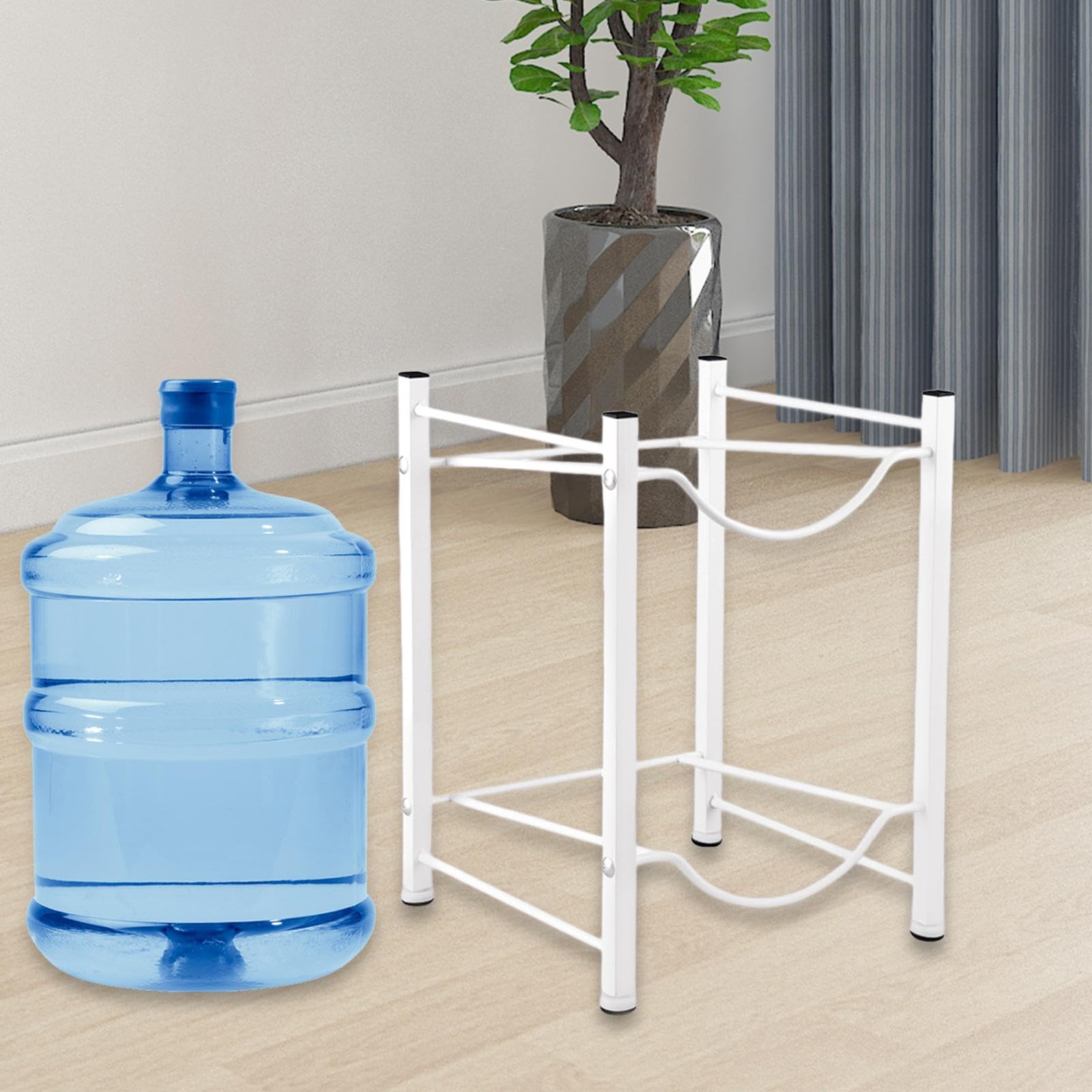 Supporto in Metallo per Bottiglie D'acqua Da 5, bianco