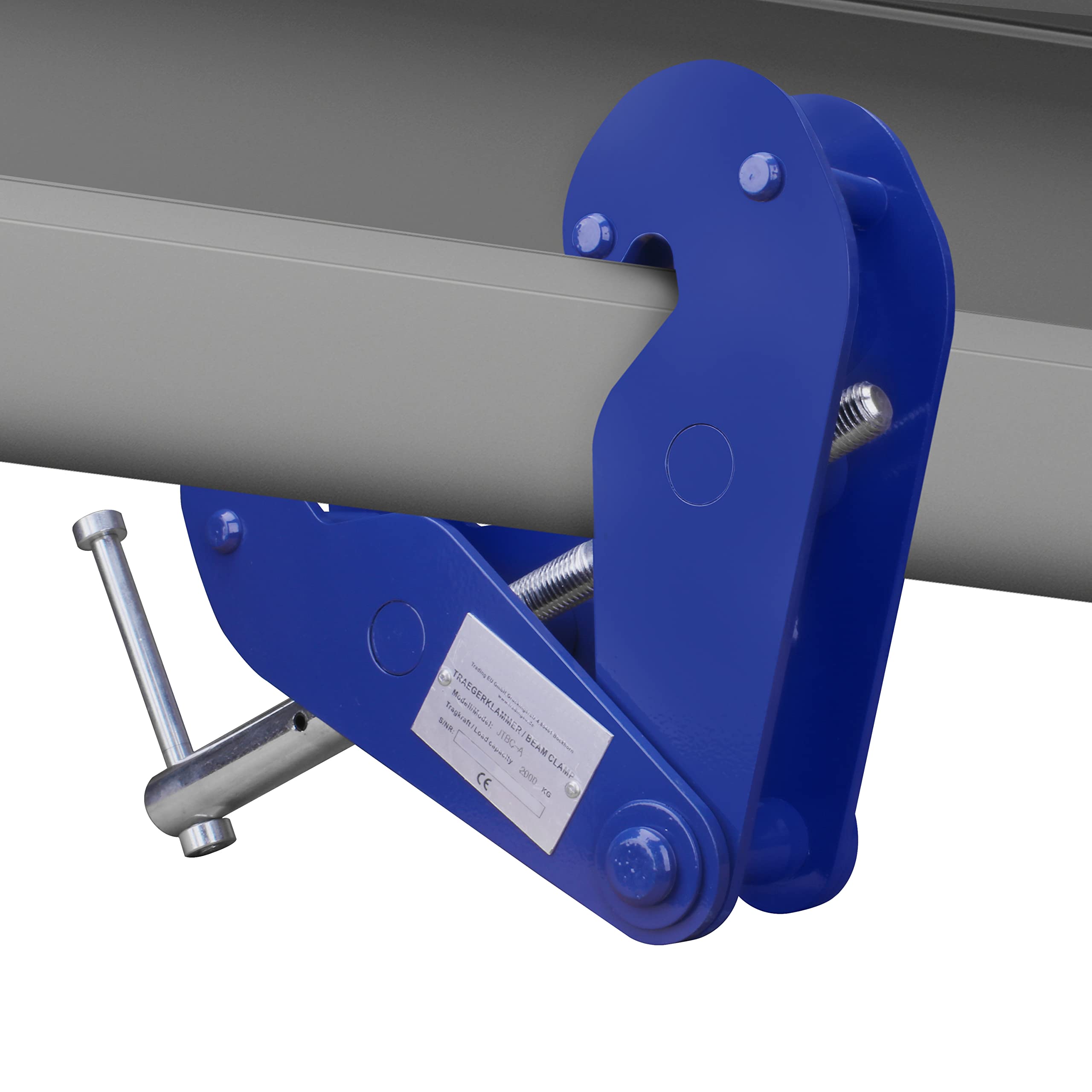 Pallit Trägerklemme CLAMP | 1000 kg Tragkraft | 75 mm - 230 mm Flanschbreite | Montageklemme Flanschklemme Anschlagpunkt