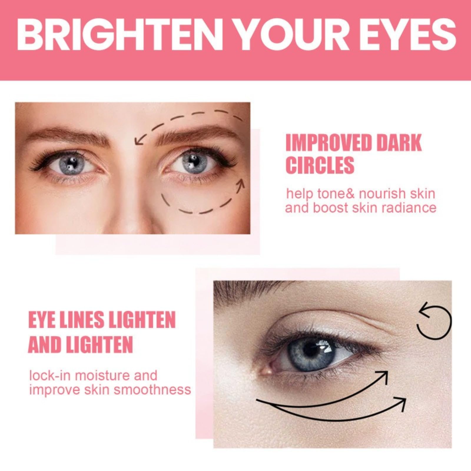 Rosehip Eye Stick, przeciwstarzeniowy krem pod oczy, odświeżający balsam do oczu, przeciw cieniu i obrzękom, nawilżający patyczek do oczu dla cienkich linii, pielęgnacja zmarszczek