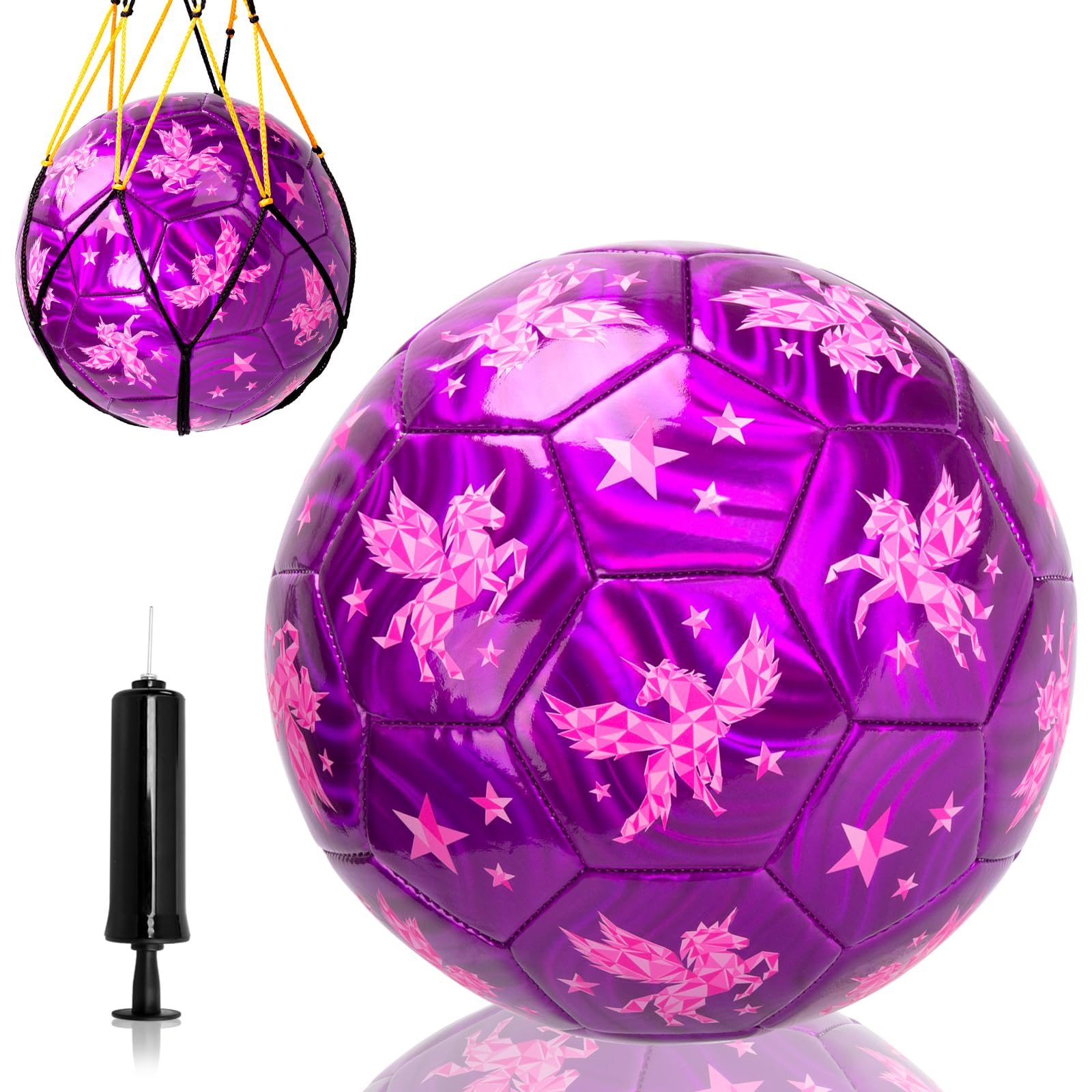 INPODAK 2 pack maat 3 voetbal wit en zwart