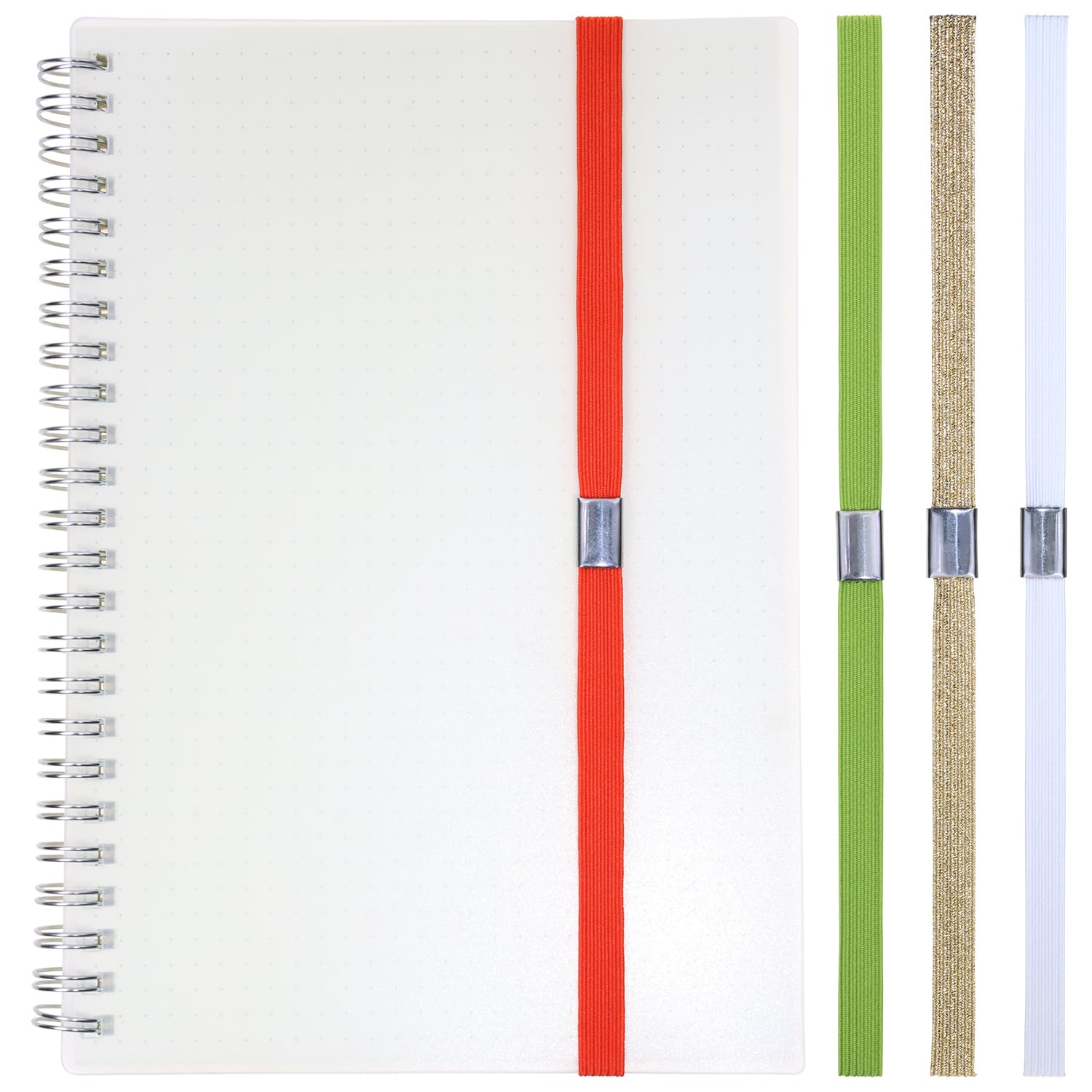 Mini Skater Elastic Planner Bands Book Page Markers for Hardcover Journal Notebook Book Lovers- Stretchy Closure Reading Straps to Holds Planner Closed, Fit Notebooks from 8" to 11” in Height, Pack of