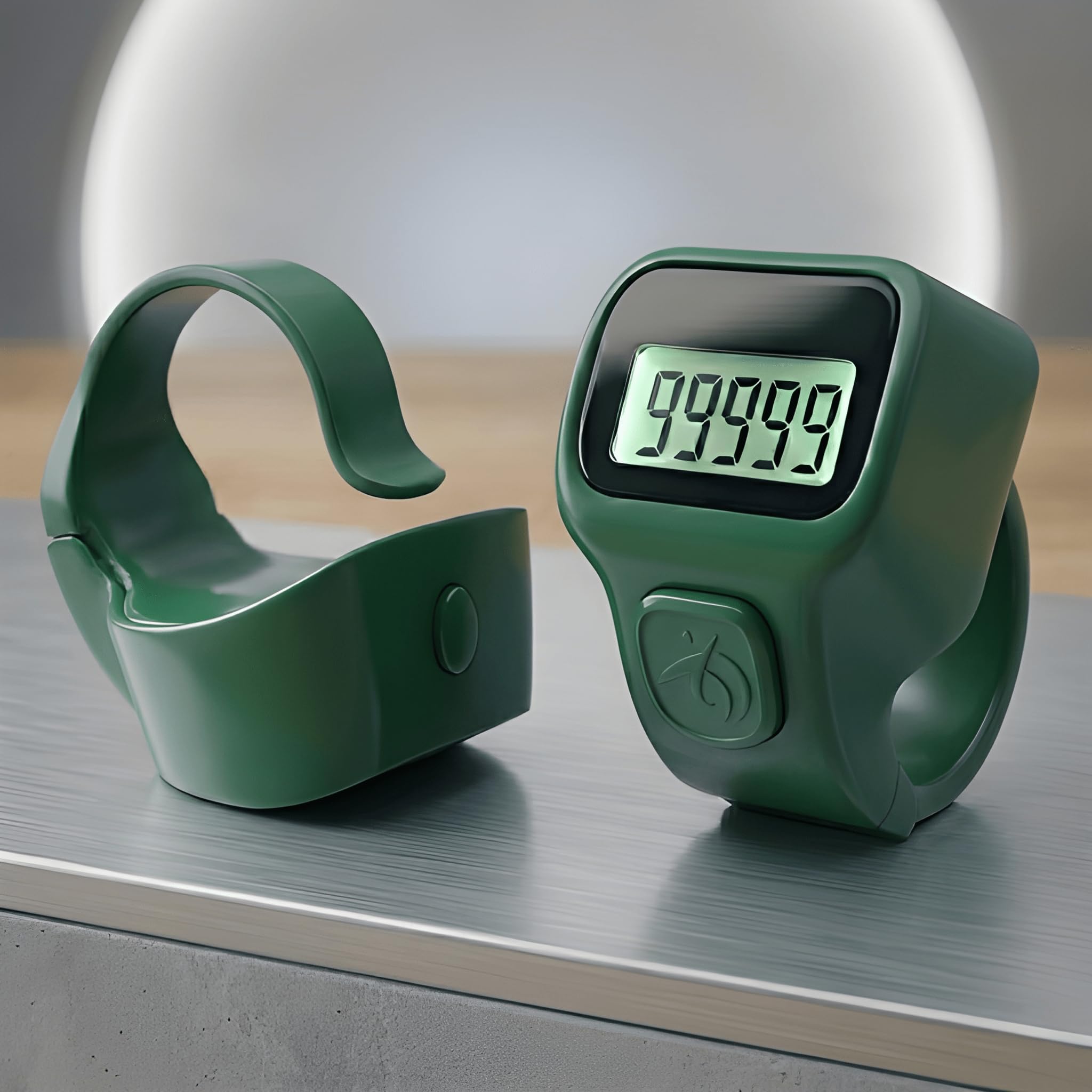 Digital Finger Ring Counter, LCD Display, LED Back Light in Display, up to 99999 (Pack of 1- Any Random Colour Will Be Sent As Per Availability) (Green) | One-Button Reset, Finger Wear Design, Compact & Portable, Tally Counter-image-39