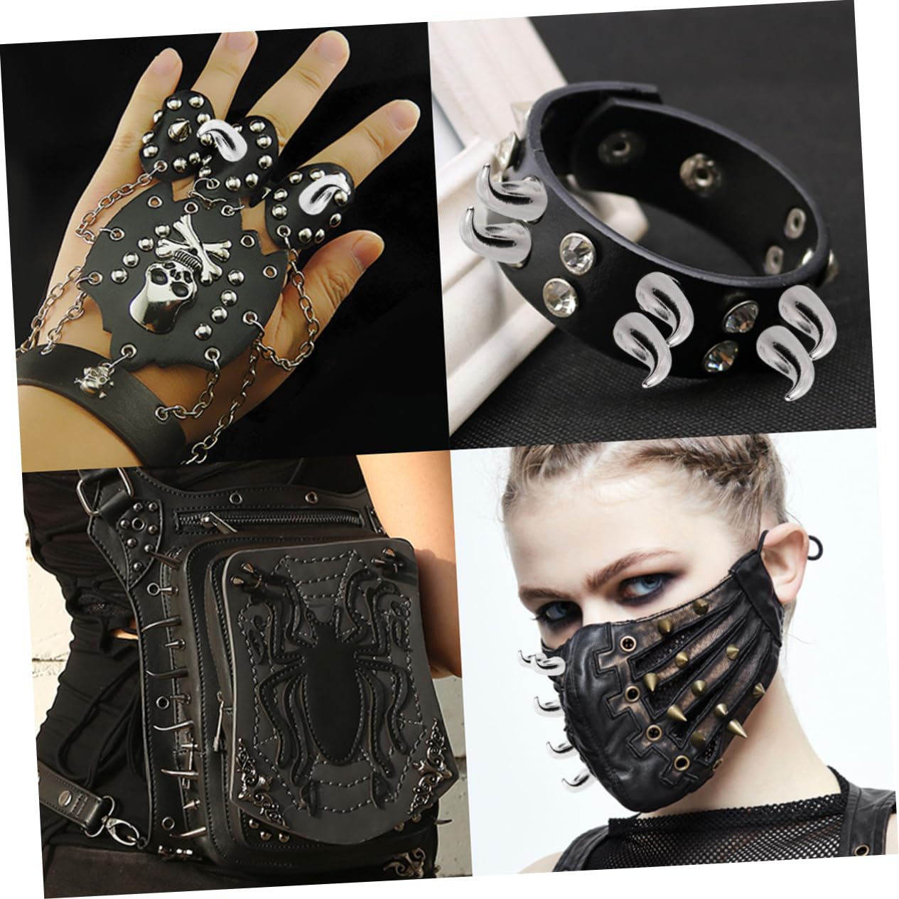 jojofuny 10 Juegos Remaches Diy De Forma De Accesorios De Moda Punk Para Ropa De Cuero Y Jeans Color Plata 20 Piezas X 10