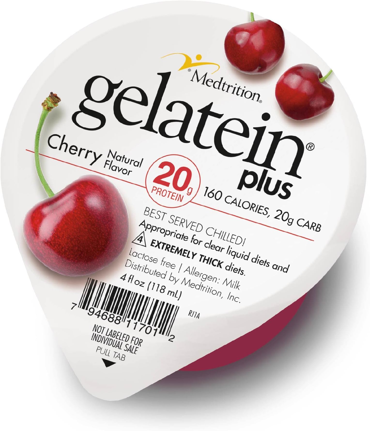 ゼラチンプラスチェリー:20グラムのタンパク質。透明な液体食、嚥下困難、透析、腫瘍学に最適です。トレーニング前または運動後のスナックに最適です。(12パック)…