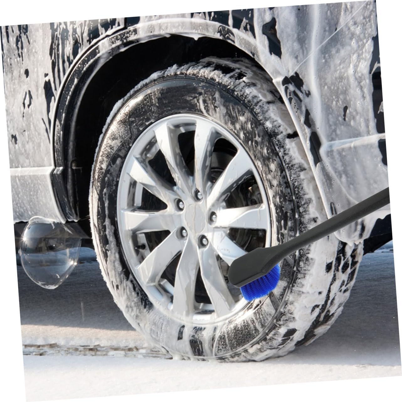 Cabilock 2 Piezas Cepillos para Limpiar Llantas de Coche Cepillo para Limpiar Neumáticos de Llantas para Uso Limpieza de Coches