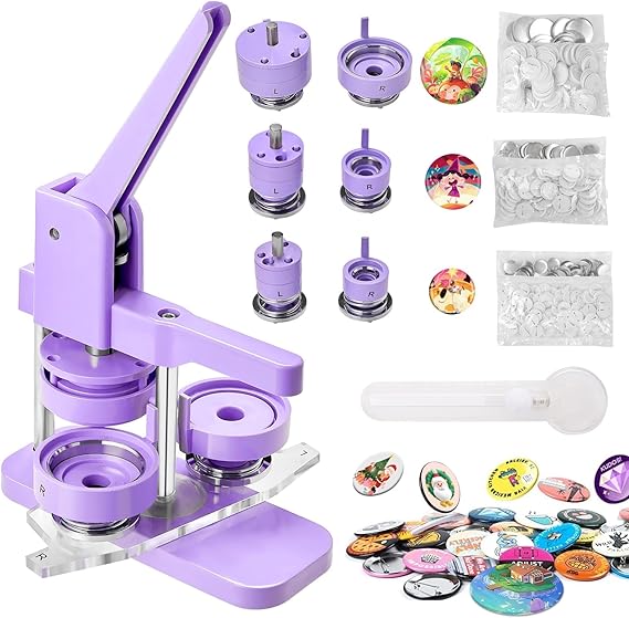 Amazon.com: Alldeer 1+1.25+2.25 Inch Button Maker Machine Multiple ...