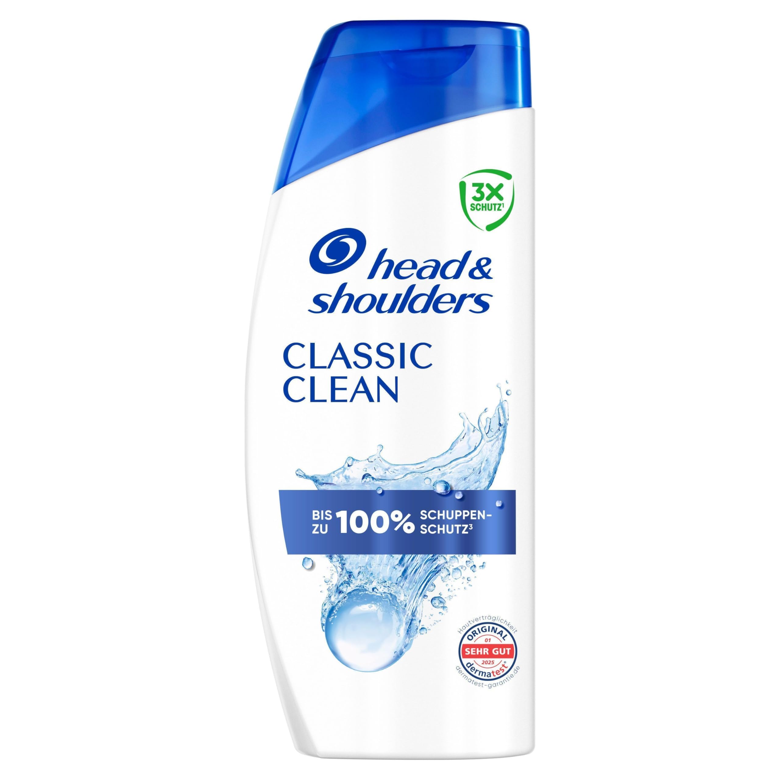 Head & Shoulders Classic Clean Anti-Schuppen Shampoo 500ml, Wirkt gegen Schuppen, Öl und Juckreiz