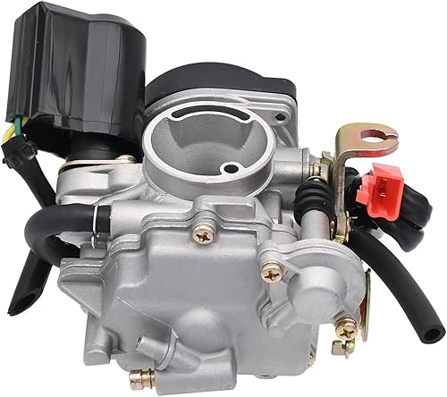 Miniatura 9 de GY6 Carburador para scooter de 49 cc, cuatro tiempos con mejoras en el reactor.