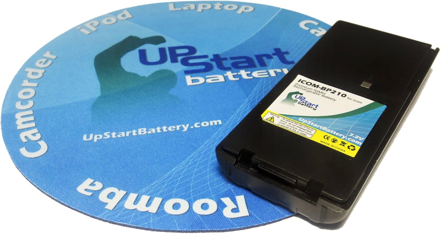 Replacement for Icom IC-F21 Battery with Clip - Compatible with Icom BP-210 Two-Way Radio Battery (1600mAh, 7.2V, NI-MH) : Electronics