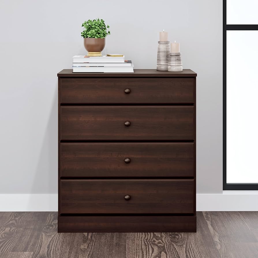 Amazon.com: Prepac Astrid Simplistic 4-Drawer Dresser for Bedroom Amazon.com: Prepac Astrid Simplistic 4-Drawer Dresser for Bedroom
