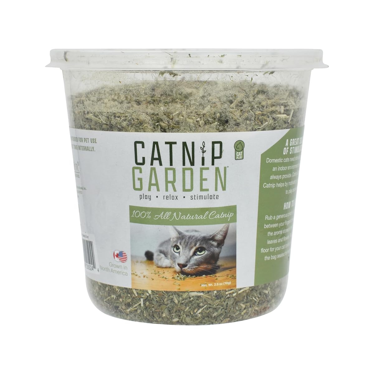 Multipet Catnip Garden Tub Toy, 2.5 oz