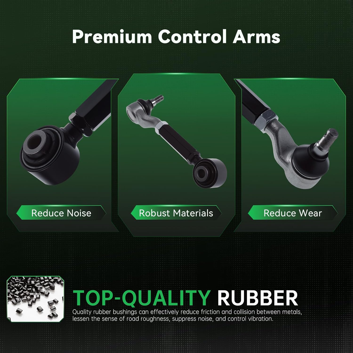 AUQDD 2Pc Suspension Rear Upper Control Arm and Ball Joint Assembly Compatible With 2005-2017 Ho-nda Odyssey,(2011-2017 Not fit Touring Elite and SE) (Replace # K100121 52390SHJA01 537-102)