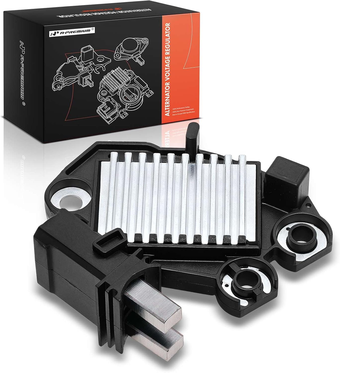 A-Premium Alternator Voltage Regulator Compatible with Mercedes-Benz GLE300d 2016, GL450 550 2008-2012, S400 2010, G550 2008-2012, SLK350, R350, ML350 450 550 & Audi Q7, S5 & Volkswagen Touareg, 14V