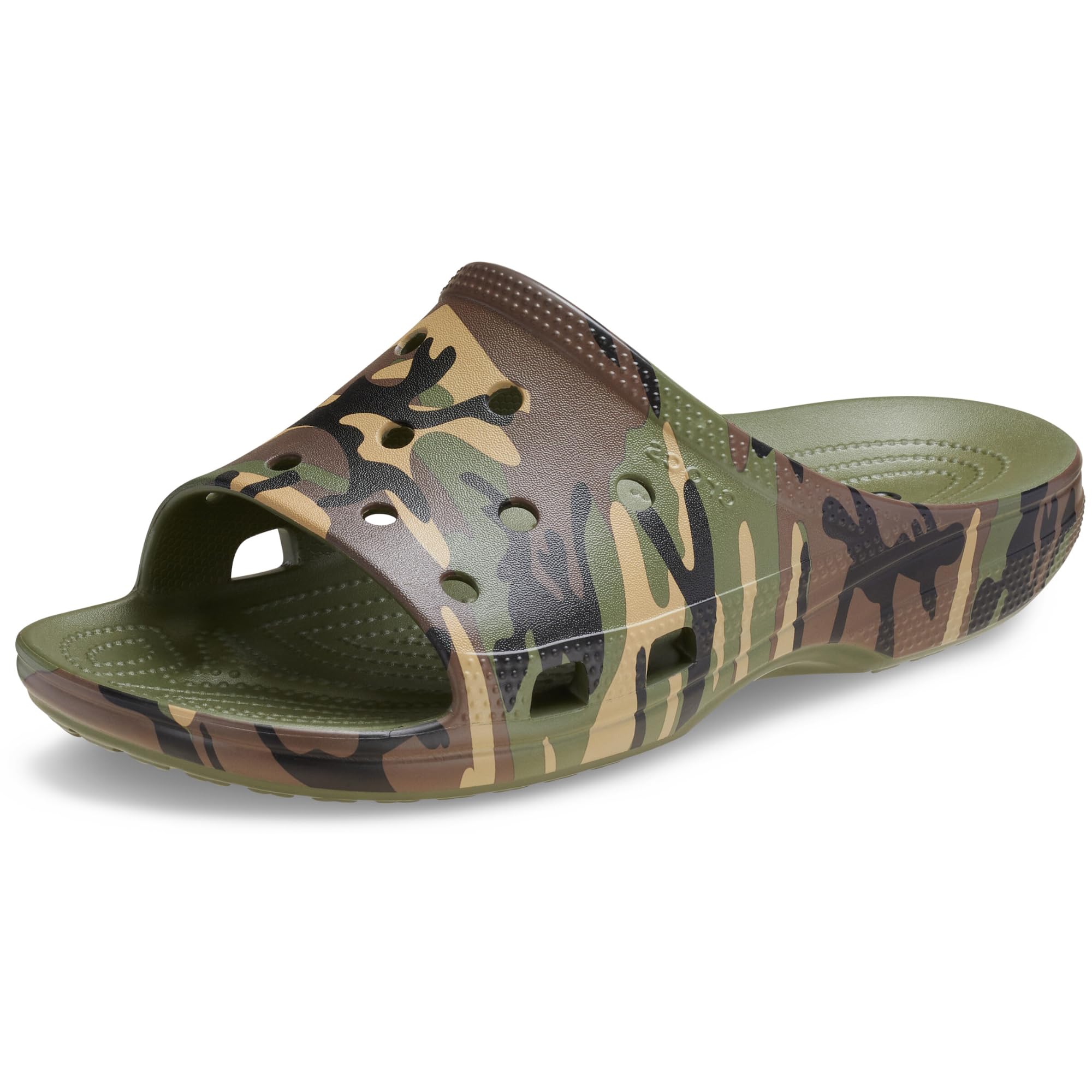 Crocs Men,Saturday Camouflage Slide M, Army Green/Multi, 10 UK Men