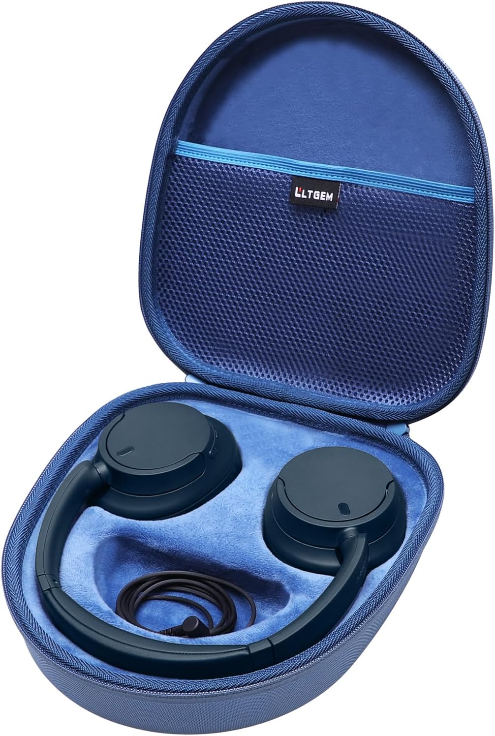 LTGEM Case Compatible with Sony WH-CH720N / WH-CH520 / WHCH710N / WH-CH510 Noise Canceling Wireless Headphones Bluetooth Over The Ear Headset, Blue