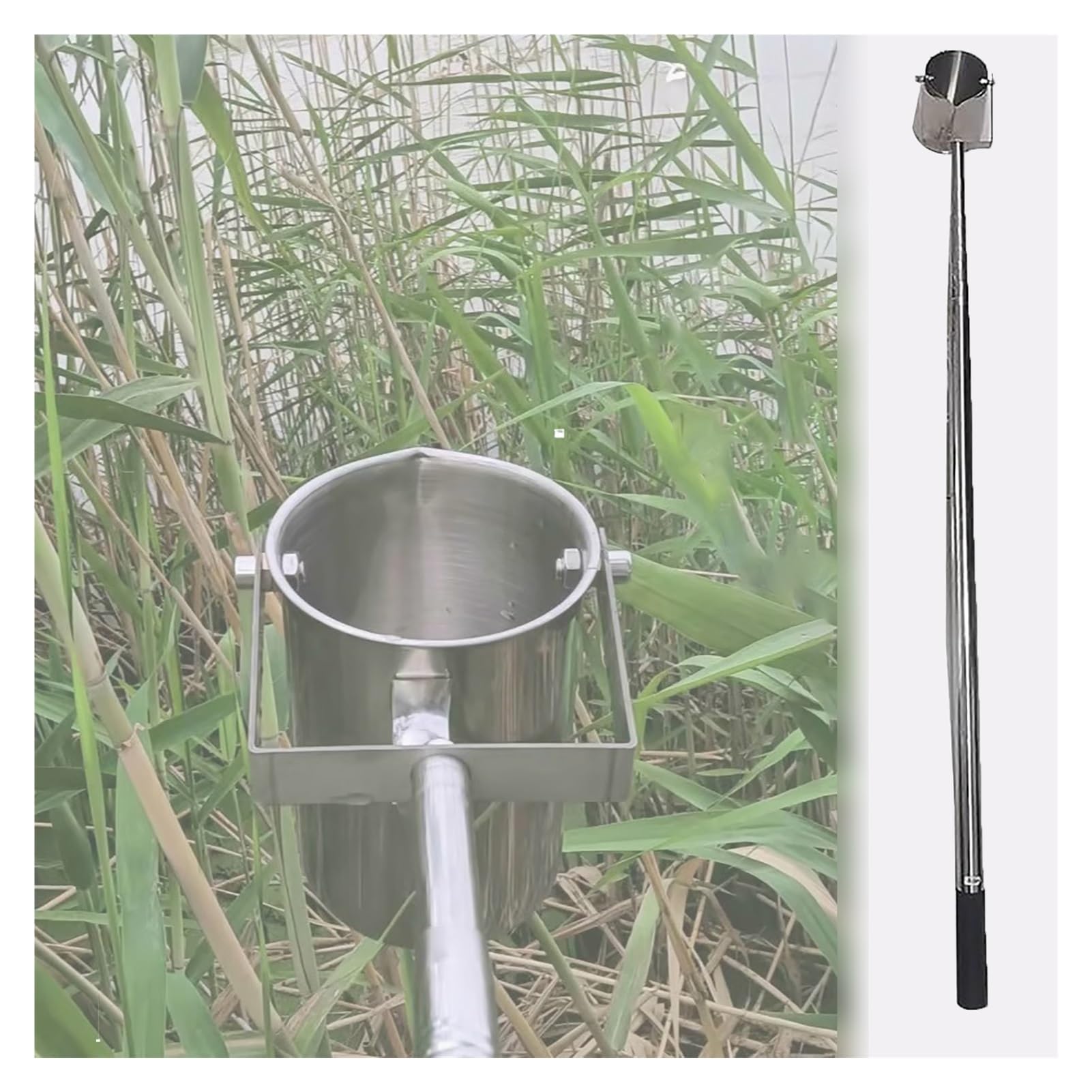 Échantillonneur d'eau télescopique acier inoxydable 6m industriel