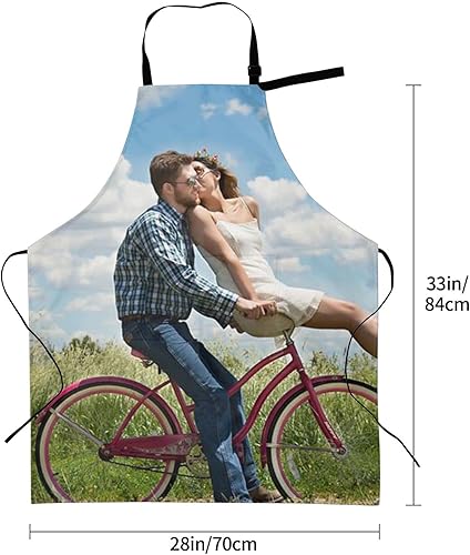 Miniatura 6 de Delantales personalizados para mujer con bolsillos, delantal personalizado, diseño de tu propio texto, foto, logotipo, delantal de cocina ajustable