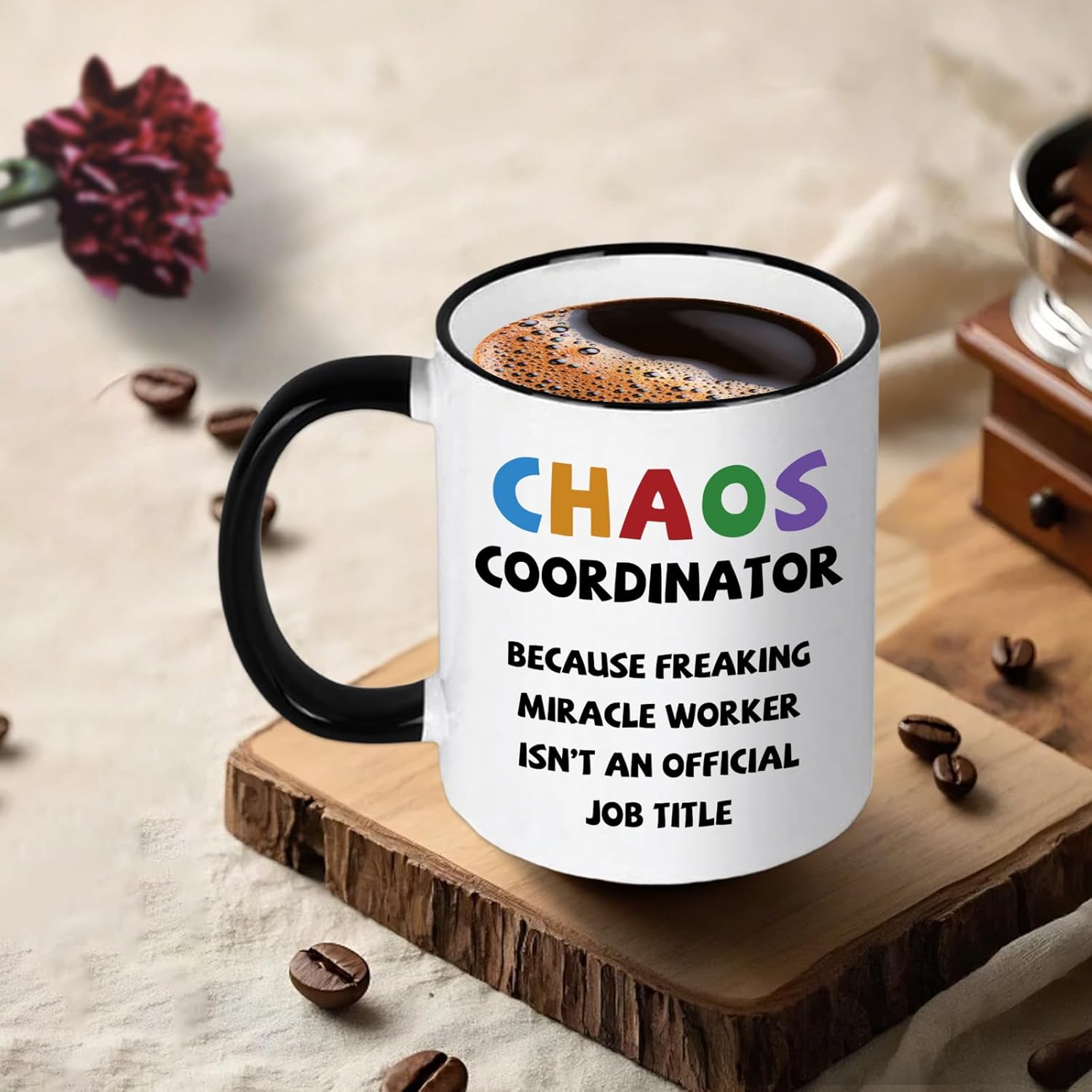 Chaos Coordinator Gifts, Funny Chaos Coordinator Mug, Boss Day Thank You Gift for Women Men, Boss, Coworker, Nurse, Teacher, Principal, Employee Appreciation Coffee Mug, 11 Oz-White - Image 2