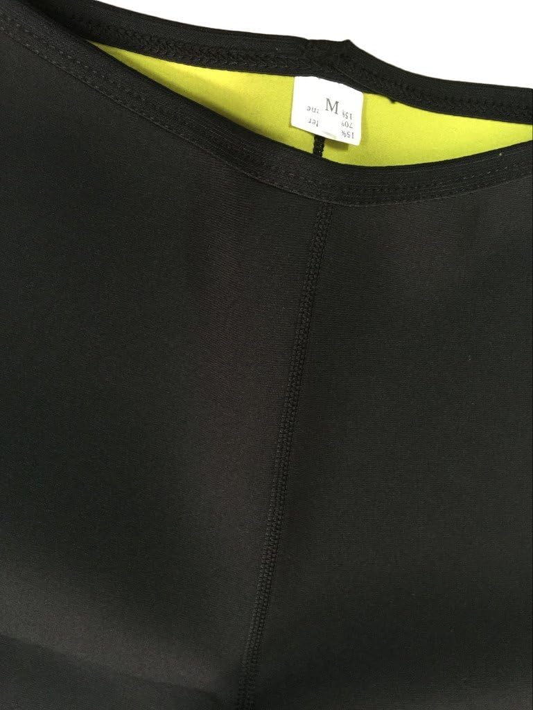 Vinmin Mens Neoprene Sauna Sweat Shorts, Thermo Workout Capri Pants