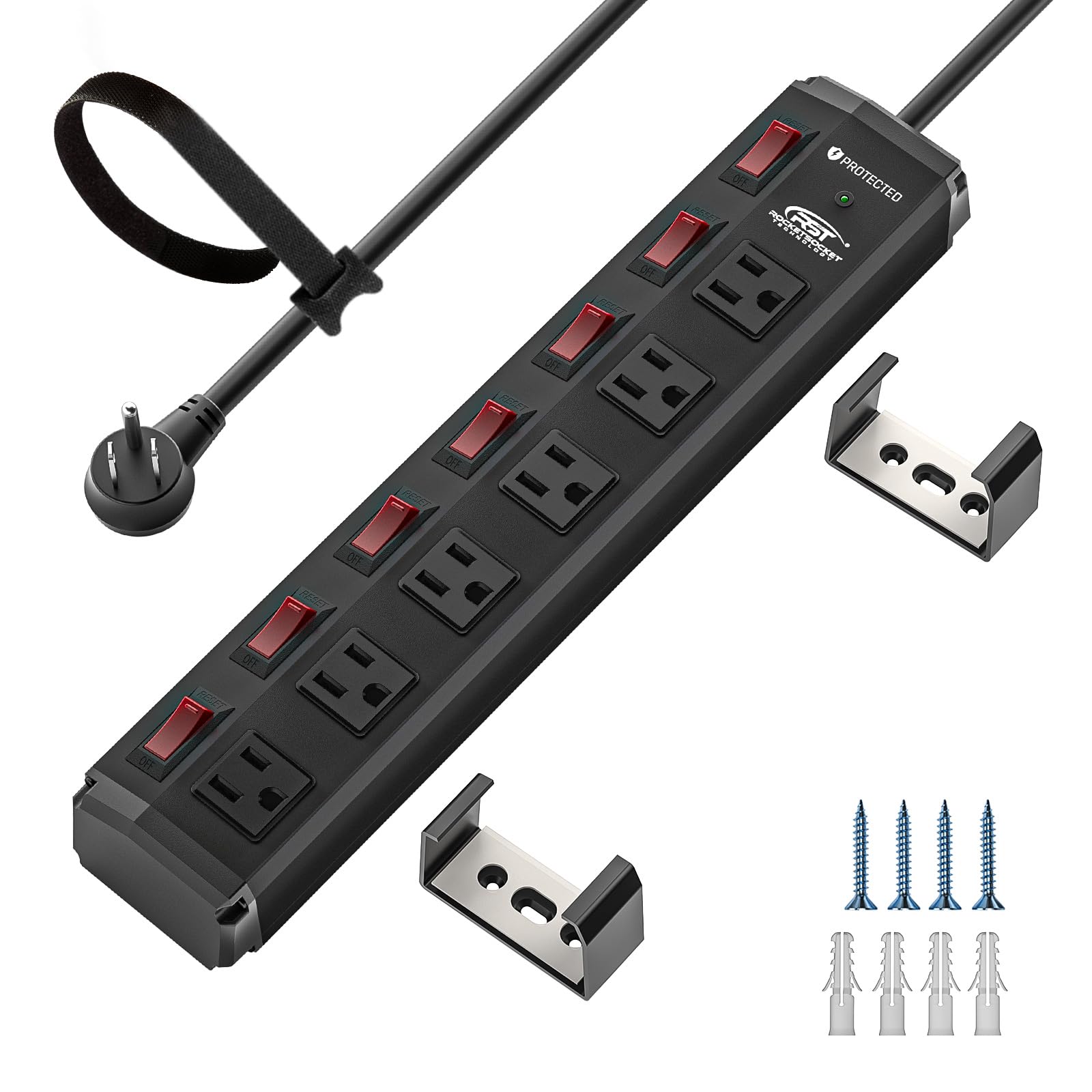 6-outlet power bar surge protector