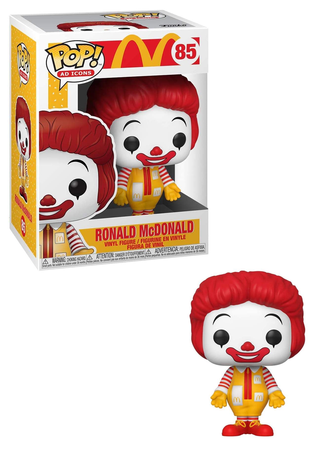 FunkoPop! Ad Icons: McDonald's - Ronald McDonald, Multicolor