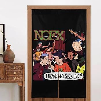 Amazon｜Nofx パンク ロック バンド のれん 間仕切り 目隠し