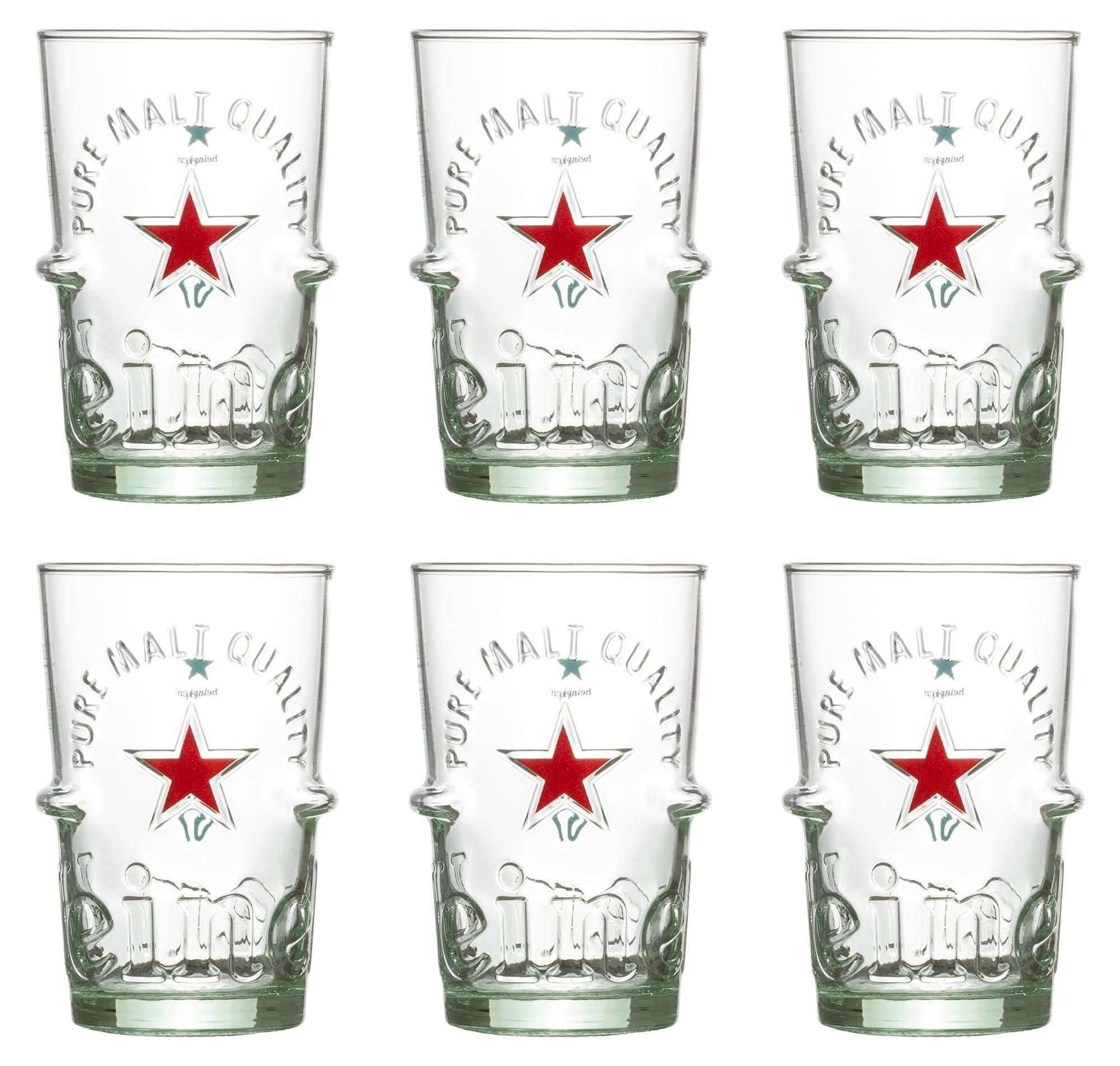 Heineken - Bierglas Silver 500ml - 6 stuks Heineken - Bierglas Silver 500ml - 6 stuks