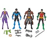 DC Comics, Batman, Team Up 4-Pack (Amazon Exclusive), Batman, The Joker, Robin, Nightwing 4-inch Action Figures, Super Hero Kids Toys for Boys & Girls