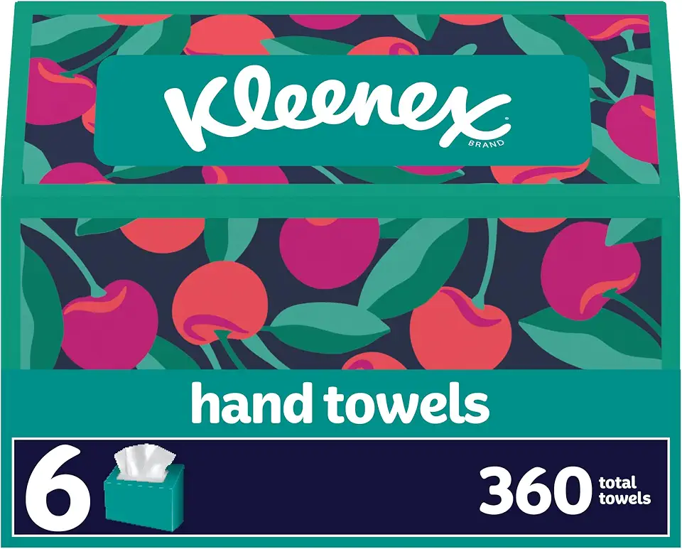 Kleenex Disposable Paper Hand Towels, 6 Boxes, 360 Total Tissues