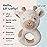 Bearington Collection Lil\' Lofty 5.5 in Giraffe Baby Rattle - Plush Rattles Gift for Newborn