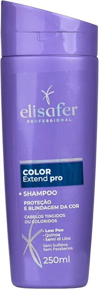 Elisafer, Shampoo, Para cabelos Tingidos ou Coloridos, Color, Extend pro, 250ml