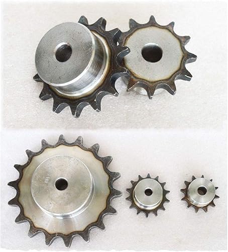 Piñón de transmisión de cadena de rodillos n. 25 paso 9T 14 "0.250 in resistente para cadena de rodillos #25 04C (#25-9T)