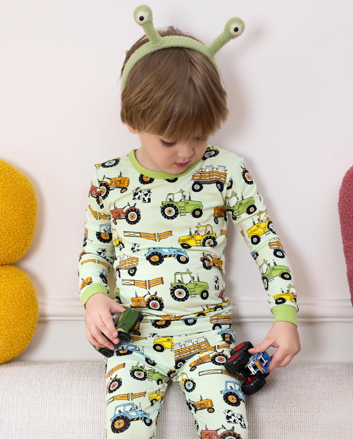 Bamboo Viscose Toddler Pajamas Boys Girls Baby 12M-8Y Pjs Sets Kids 2pcs Long-Sleeve Snug fit Sleepwear - Image 9