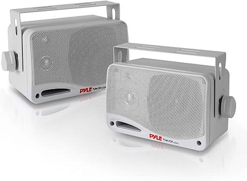 Altavoz Bluetooth inalámbrico impermeable para exteriores, par de 3.5 pulgadas, pared pasiva activa de 3 vías, resistente a la intemperie, sistema