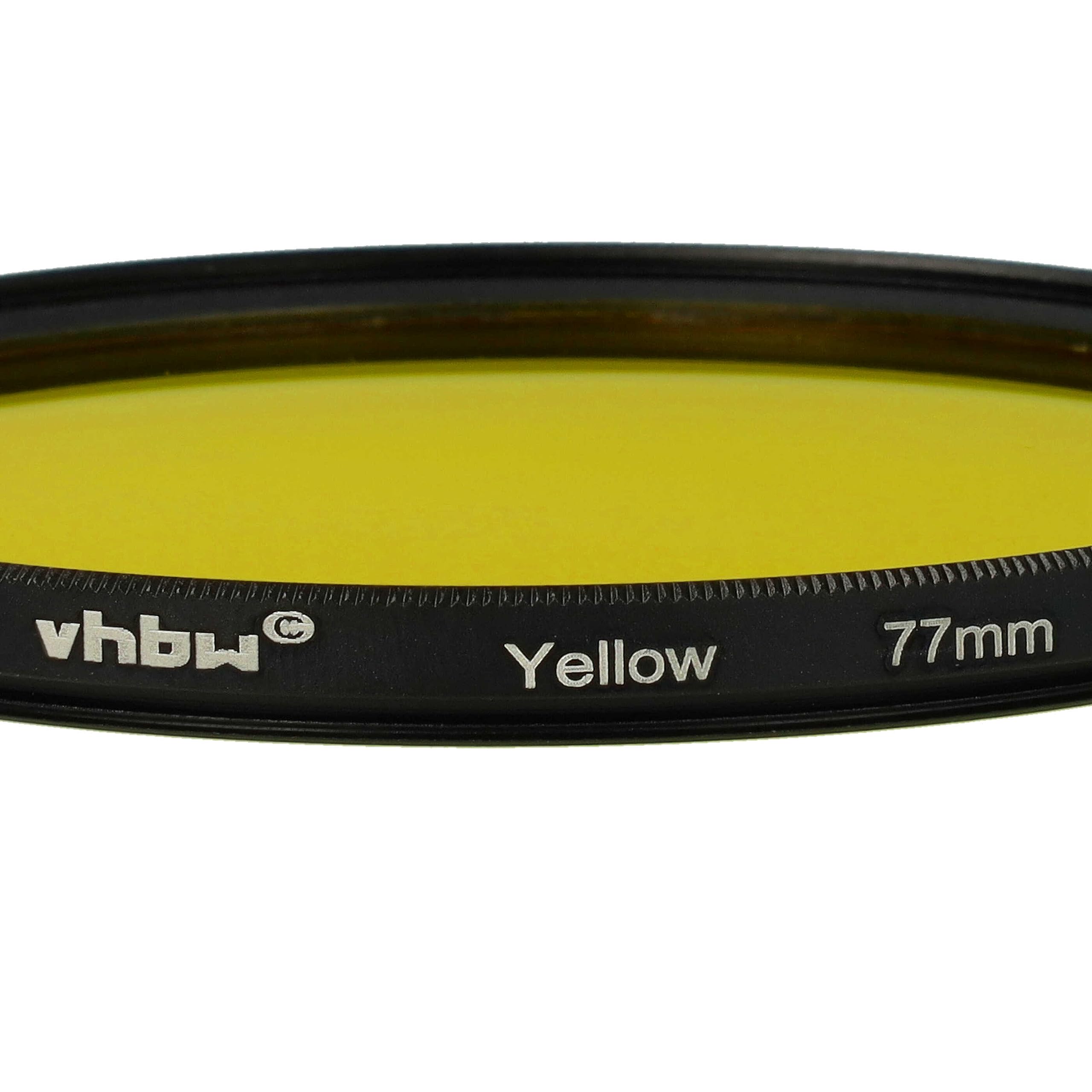 vhbw filtro colorato universale per obiettivi di fotocamere con attacco da 77mm - Filtro giallo