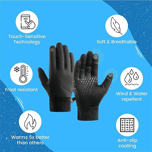 Vista 5 de KDGENG ARCTICZ - Premium Thermo Gloves, Arcticz Waterproof Windproof Thermal Gloves, Winter Non-Slip Touch Screen Gloves