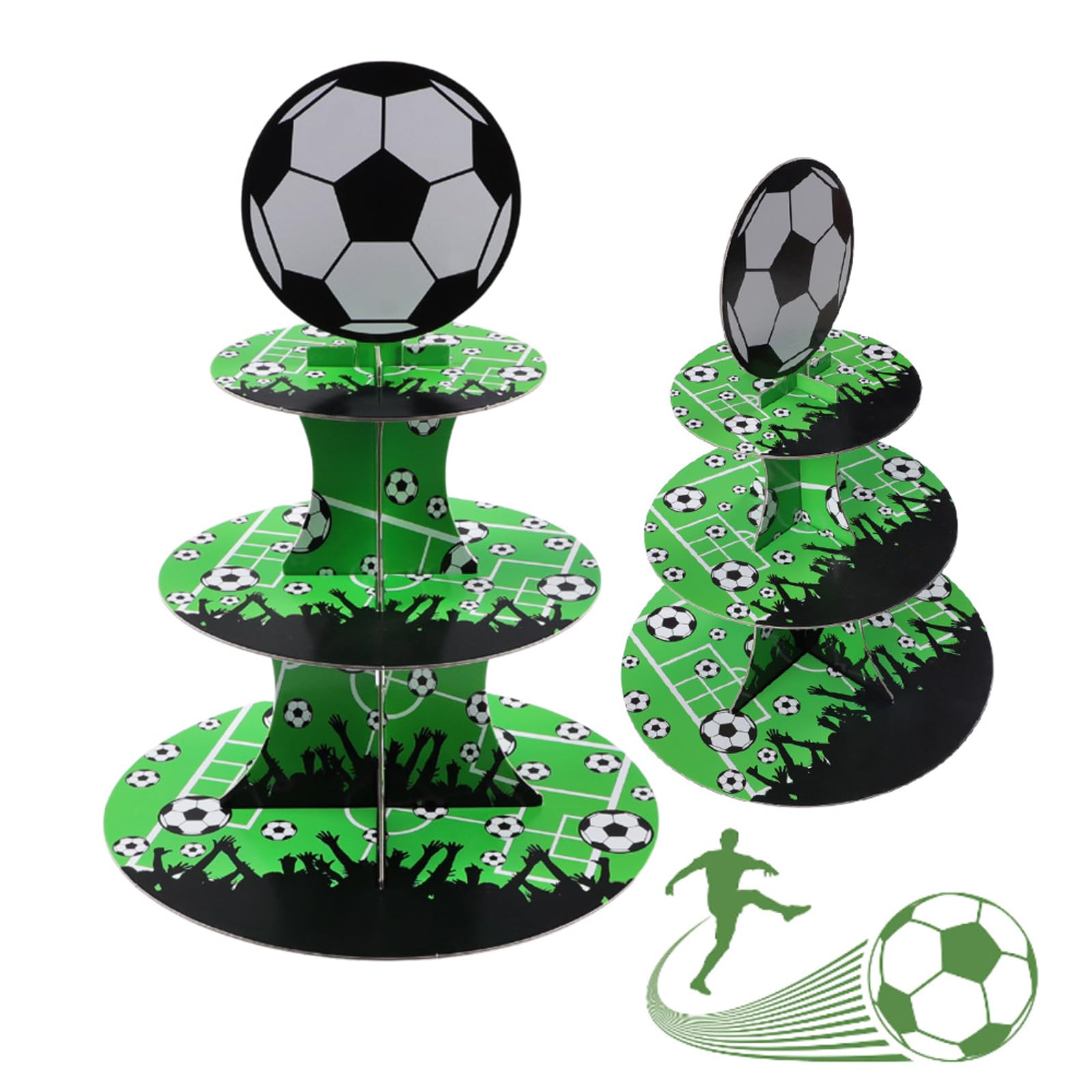 Présentoir cupcake football anniversaire décoration gâteau thème sport et buffet