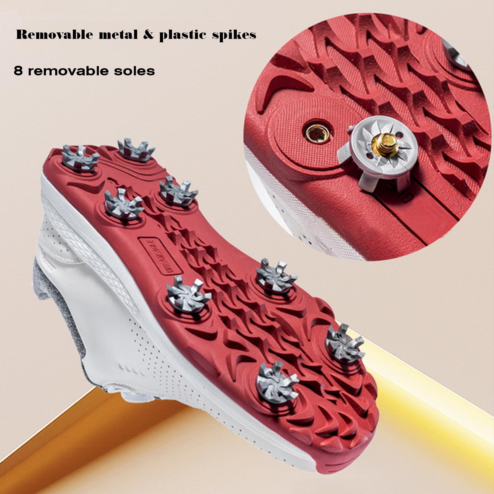 Zapatos De Golf Unisex, Profesionales Zapatillas De Golf Antideslizantes, Zapatillas De Deporte Informales con Cierre De Giro para Entrenamiento