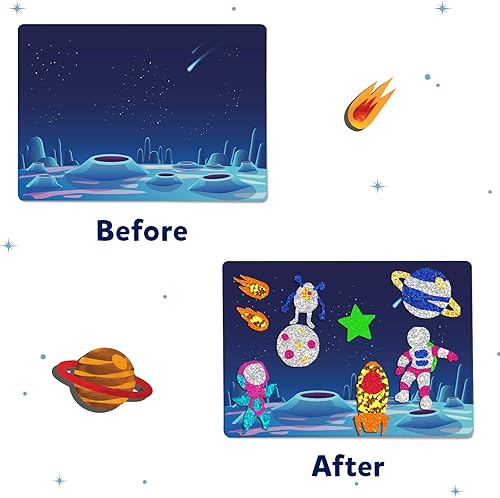 Vista 37 de Skillmatics Foil Fun - Vestir, arte sin desorden para niños, kits de manualidades y suministros, actividad creativa de bricolaje, juguetes de viaje