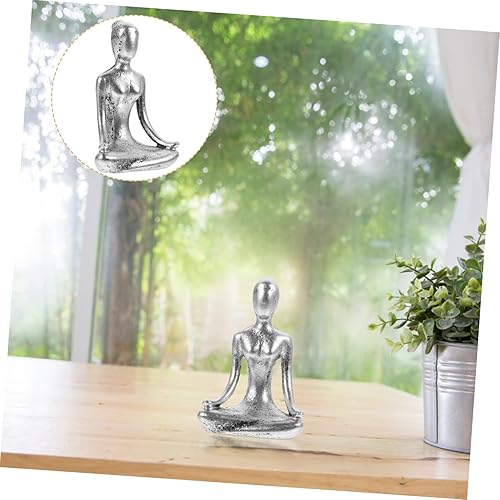 Miniatura 5 de NUOBESTY 4 unids figura abstracta estatuas de yoga estatuas estatuas de sala de estar decoración de yoga oración escultura Namaste Yoga Figuritas