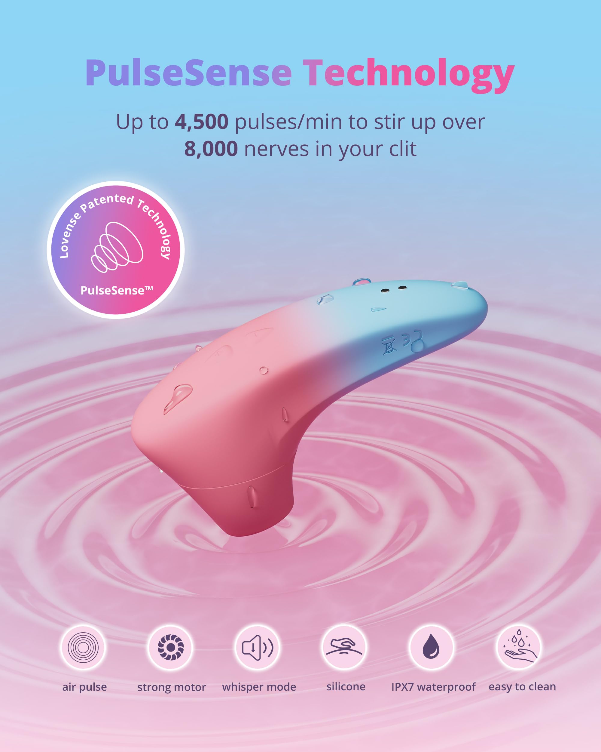 Amazon.com: LOVENSE Tenera 2 PulseSense Sucking Vibrator, App-Controlled  Clitoral Suction Stimulator Clitoris Nipples Vibrating Adult Sex Toys Games  for Women Couples Pleasure : Health & Household