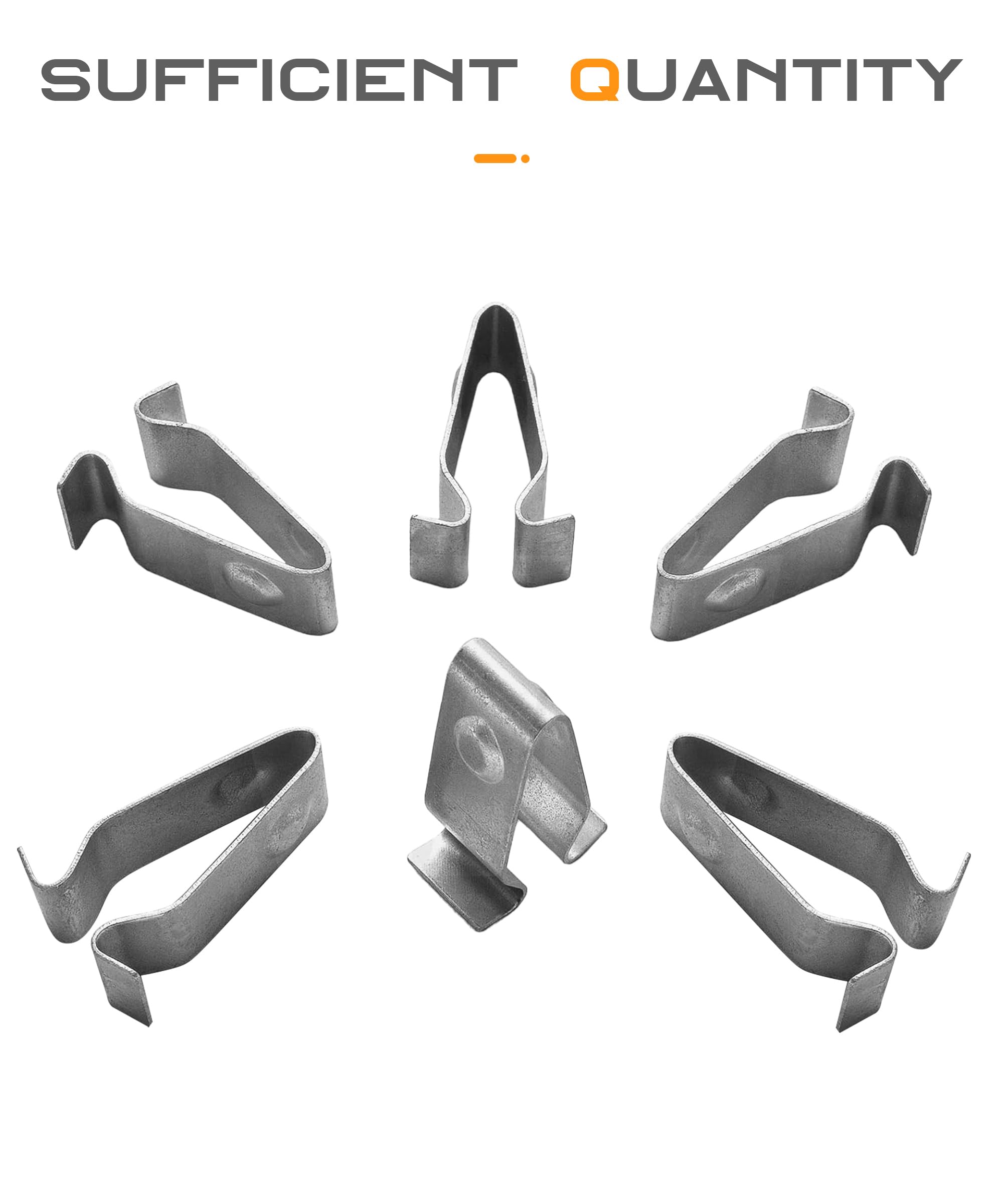 Clip Di Fissaggio Per Cruscotto Auto - Set Da 10 In Metallo, Tono Argento, Sostituzione Universale - Foto 12