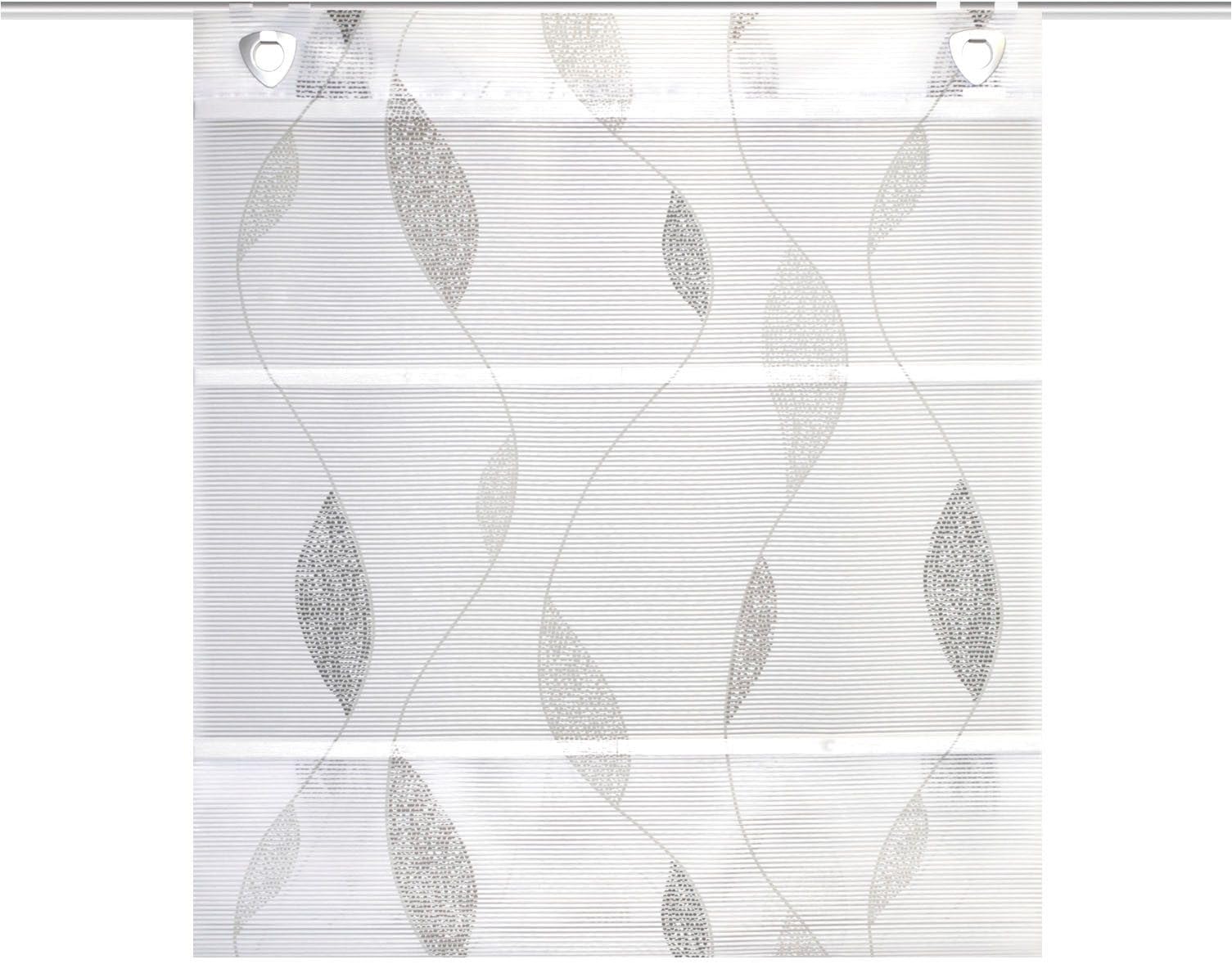 Magnetrollo Paolo Stein inkl. Haken | Raffrollo mit Magnetraffung | Gardine ohne Bohren Montage direkt am Fenster | BxH 45/60/70/80/100x130/210cm | (BxH 80x130cm)