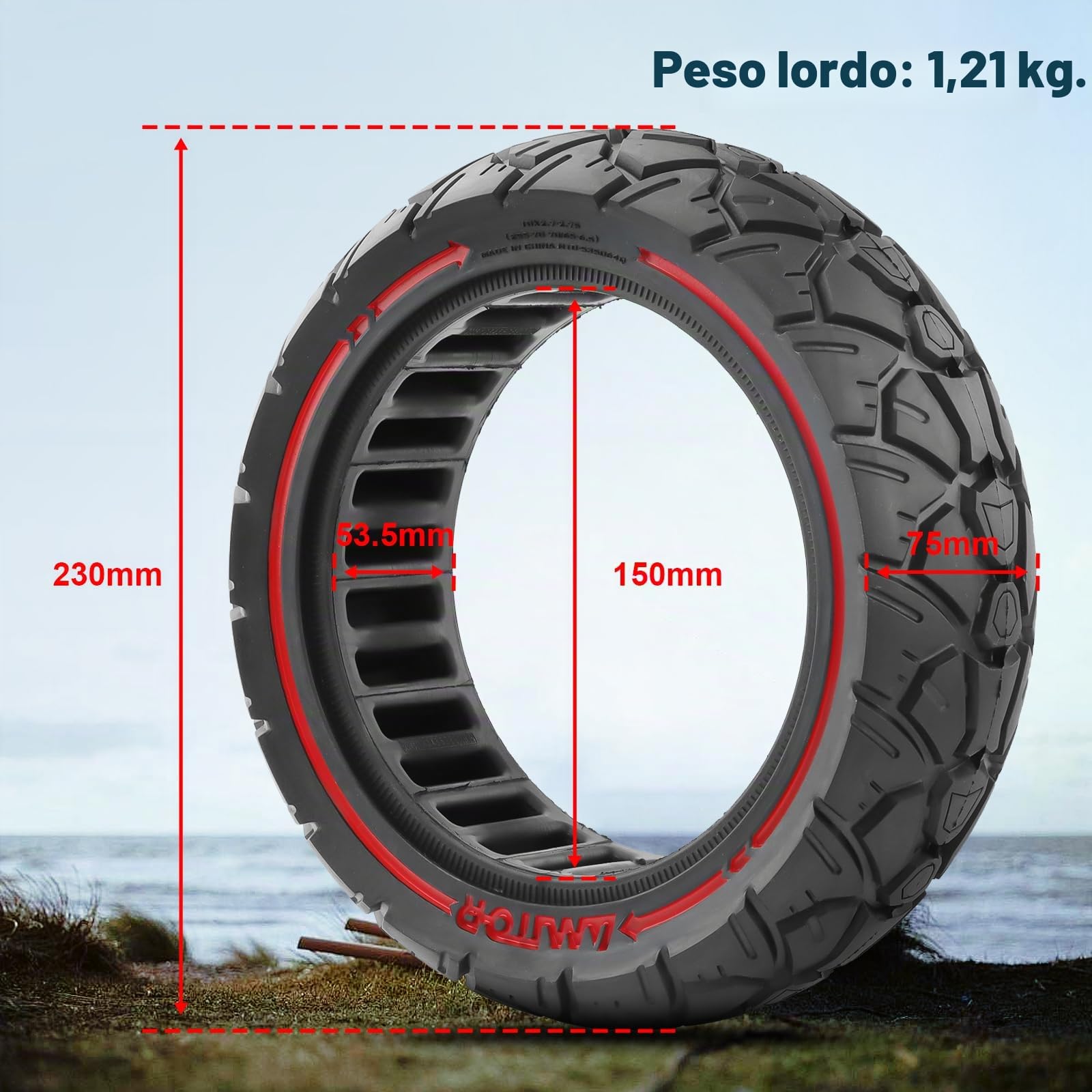 10x2,7-2,75 Pneumatici Solidi 10 Pollici 70/65-6,5 Pneumatici di Ricambio per Hitway H5/HB24/Hiboy/Smartgyro Speedway/Rockway/Crossover Speedway 5/Dualtron 3/Kugoo G-Booster/KuKirin G3 (2 PCS)