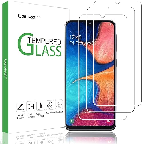 Protector de pantalla para Samsung Galaxy A20E / A10E, 3 unidades, vidrio temperado (5.8 pulgadas), vidrio con dureza 9H