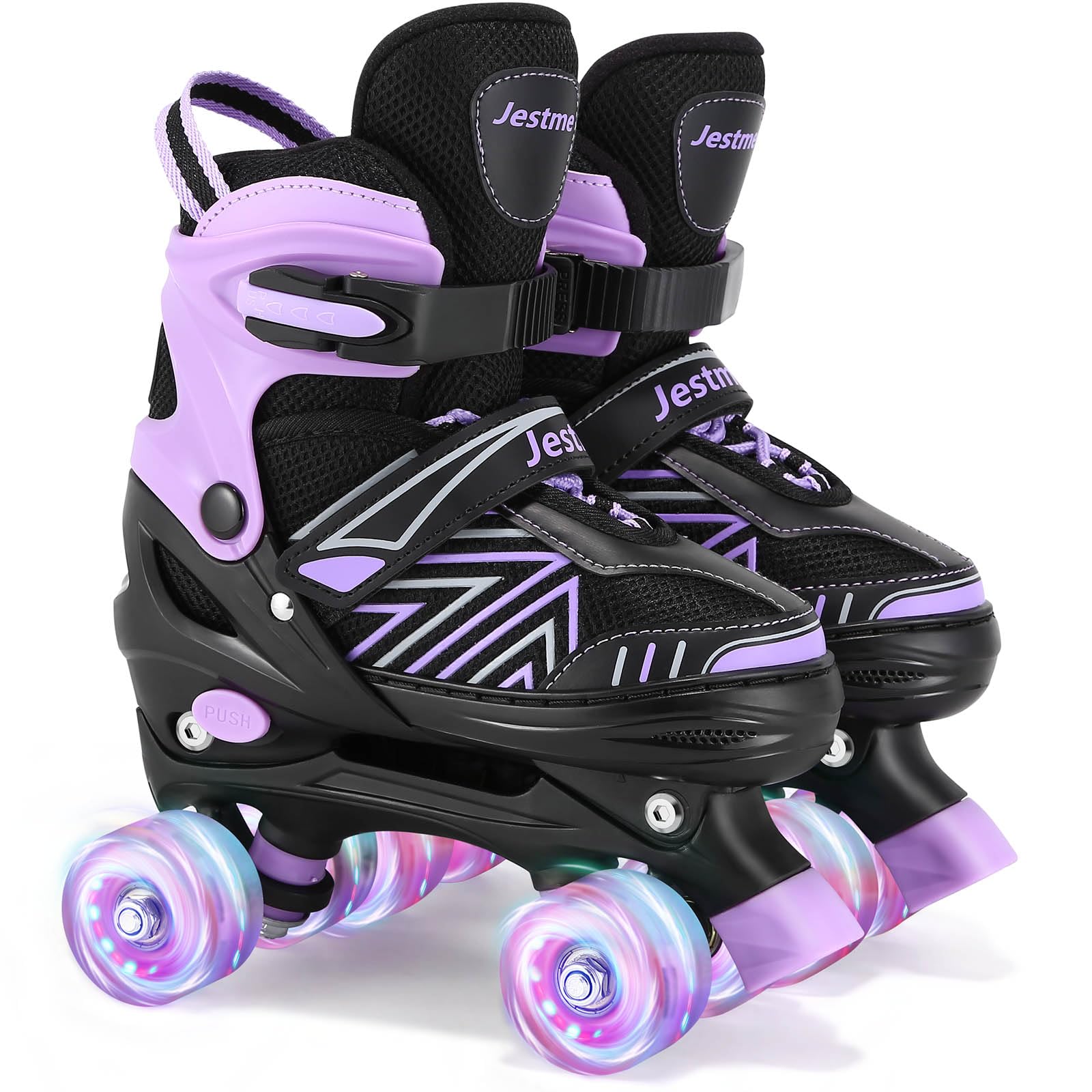 Pattini A Rotelle Per Bambino Ragazzi Pattini A Rotelle Regolabili Per Bambini Con Ruote Illuminate Pattini A Rotelle Per Bambini Adatti Per Uso Interno Ed Esterno (Pink White, L (36-40 EU